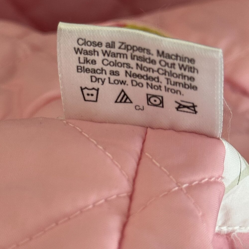 Hanna Andersson Floral Hooded Snowsuit Winter Toddler Girls 80 18 24M 2T Pink - Picture 9 of 14